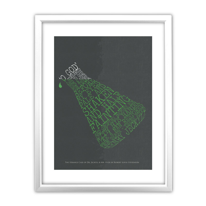 Erlenmeyer - Single Picture Frame Print, White