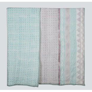 Cotton Geometric Shapes Quilt