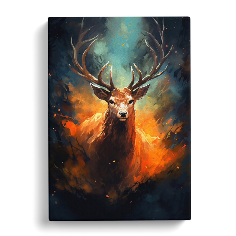 Deer Digital Art - No Frame Print, 76cm H x 50cm W x 3cm D