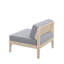 Deloris Acacia Outdoor 30" Armless Chair with Cushions-994002298