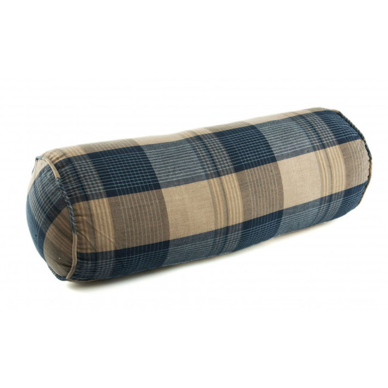 Checkered Cotton Reversible Throw Pillow