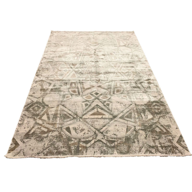 Tapis turc doré et gris 7 x 7 x 7