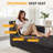  34.65’’ Upholstered Chaise Lounge Sofa Chair with Hidden Storage-1623974121