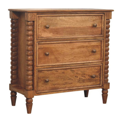 Solid Wood 3 - Drawer Standard Accent Chest