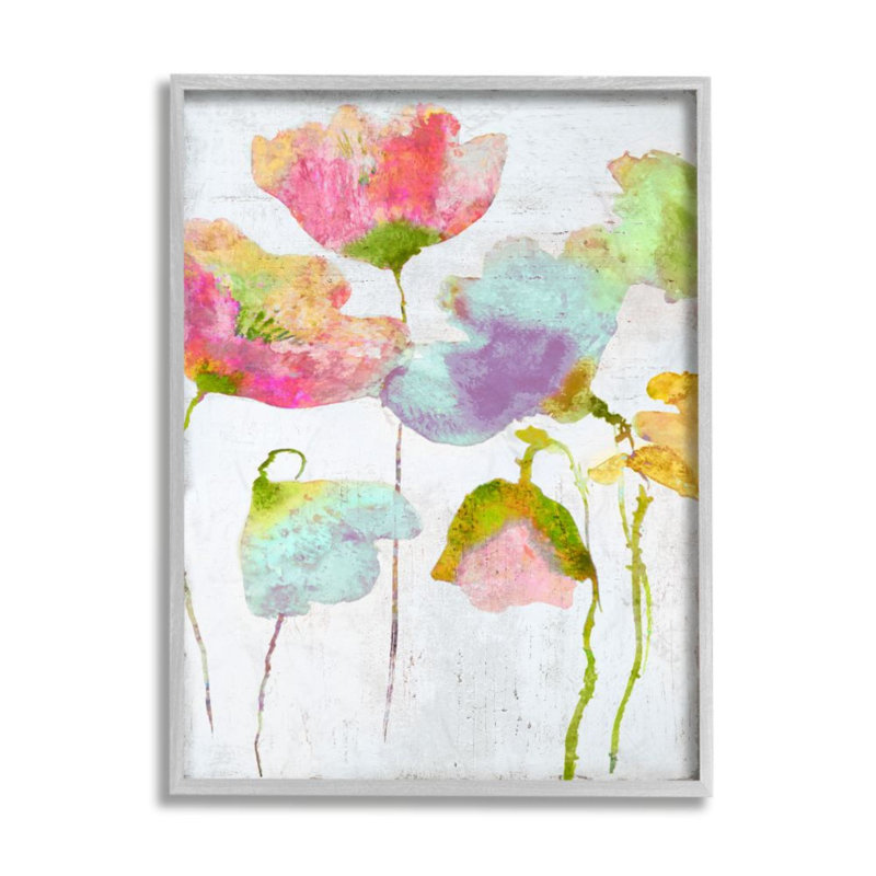 Impression d’art graphique saturée de fleurs en aquarelle saturées de Vanessa Austin-impression d’art graphique