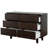 Versatile Solid Wood Buffet Server Console Table With Stylish Handles And Ample Storage