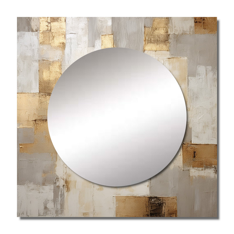 Ahmid - Miroir carré scandinave pour décoration murale, 23 po x 23 po