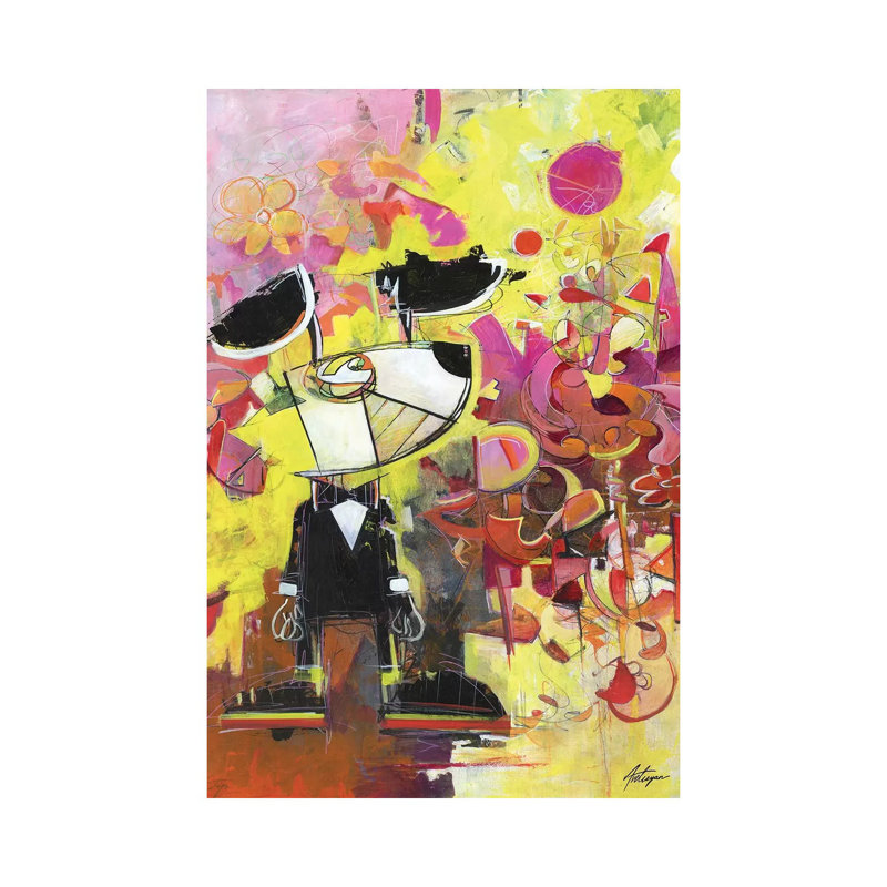 Everything Starts With A Dot by Jack Avetisyan - Wrapped Canvas Painting, 20.32 cm H x 30.48 cm W