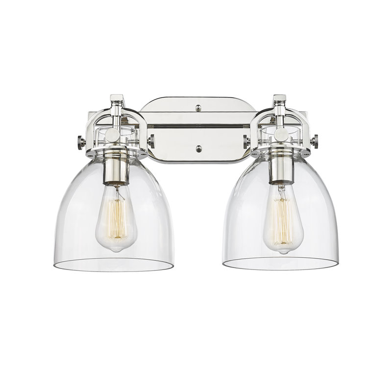 Badillo 2 - Light Dimmable Vanity Light, Clear, Polished Nickel