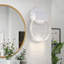 Applique murale moderne ronde en acrylique transparent avec DEL et effet bulles, idéale pour la chambre, la salle de bain ou le salon.-105509805