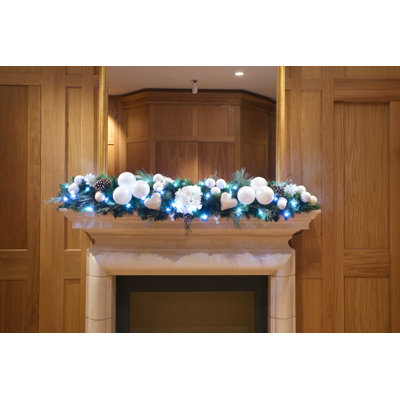 135cm Lighted Faux Pine Garland with Lights