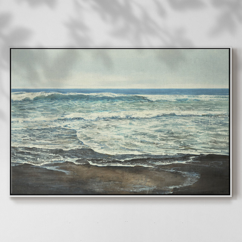 Coastal Reflection, reproduction d'art sur toile, H 37 po x l 25 po x P 2 po, Blanc