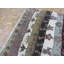 Tapis blanc / rouge en laine noué à la main Berthe-692549693