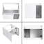 Base de meuble-lavabo simple mural 24 po Caelum