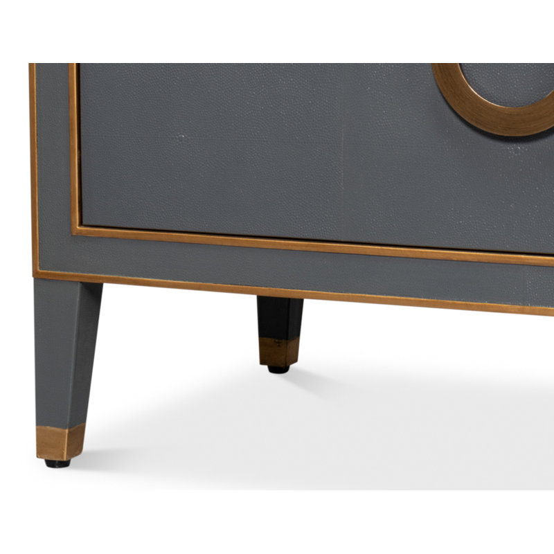 Shagreen 76'' W Sideboard, Gray