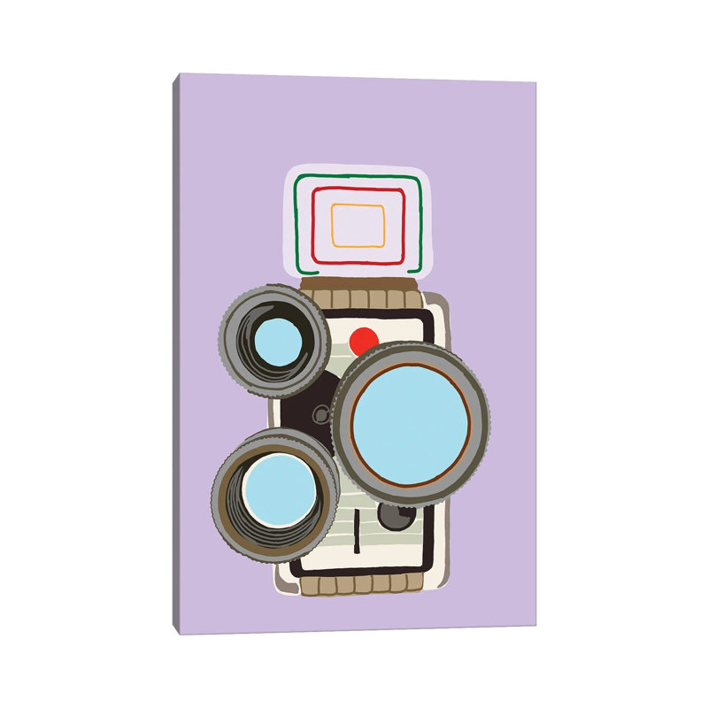 8mm Film Camera by Jaymie Metz - Wrapped Canvas Print, 20.32 cm H x 30.48 cm W