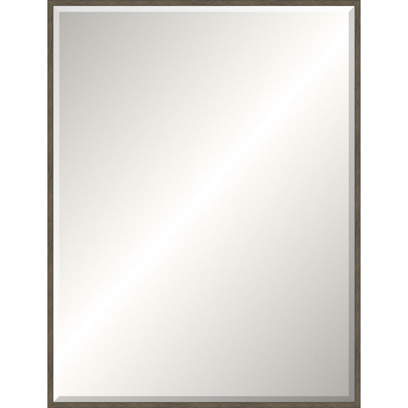 Grey Wood Legacy Mirror, Medium rectangle