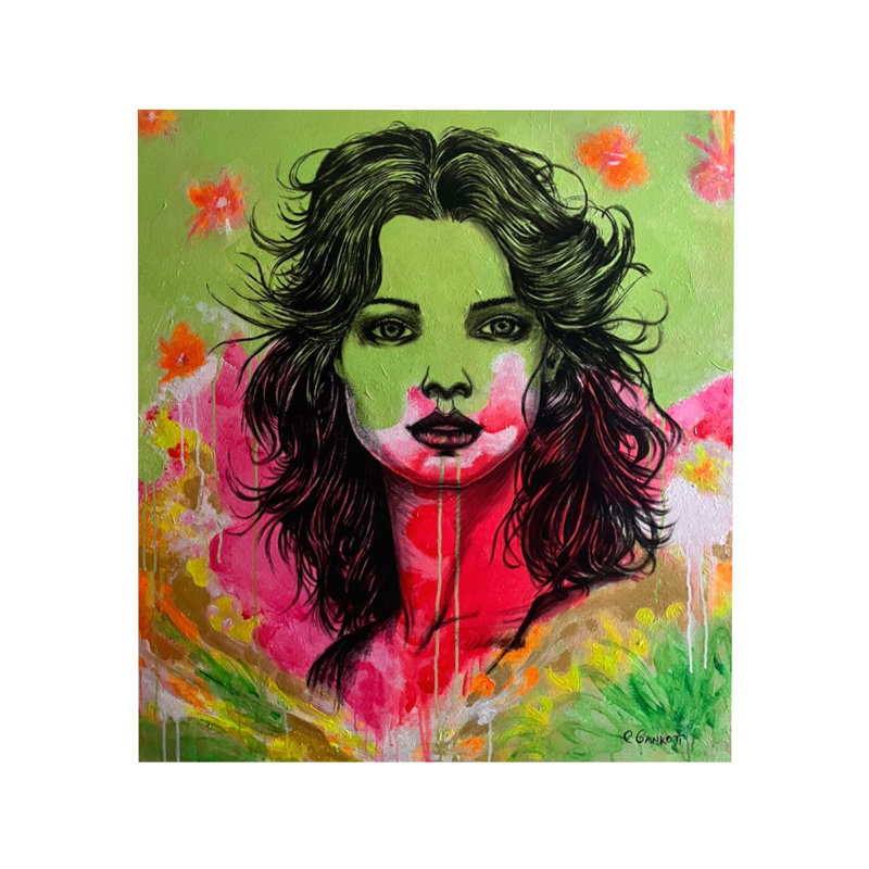 Femme glamour | Acrylique sur toile | Par Paritosh | Décoration murale
