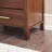 Modern Solid Wood EZ Assembly Drawers Nightstand Side Table With Glass Top-1508209390