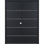Glam G-Pro 010 - Porte intérieure double en stratifié noir doux pré-suspendu 60 po x 96 po