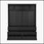 Élégant portemanteau avec 5 crochets et rangement à plateau relevable, banc d'entrée polyvalent avec 2 tiroirs pour vestibule et salon, l 59 po x H 74 po-1931358280