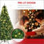 Sapin de Noël artificiel illuminé 7 pi avec branches réalistes, 700 lumières DEL blanc chaud et 2154 pointes