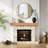 Round Wall Mirror, Metal Frame Circle Mirror for Bathroom, Bedroom & Entryway, Modern Rustic Decor, Heavy Duty Wall Mounted Vanity Mirror for Living Room, Hallway & Home Decor-583783566-583783561