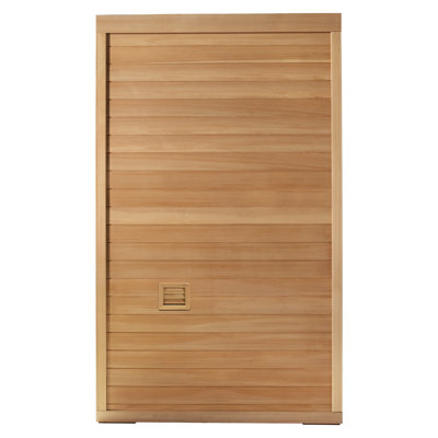 Samsora Indoor 2 Person Traditional Steam Sauna with Red Light Therapy, Negative Ion Board Design, 2500W/240V, Hemlock Wood, 95℉-230℉, Built-In Bluetooth Speaker and Reading Light, Includes Sauna Heater and Sauna Stone