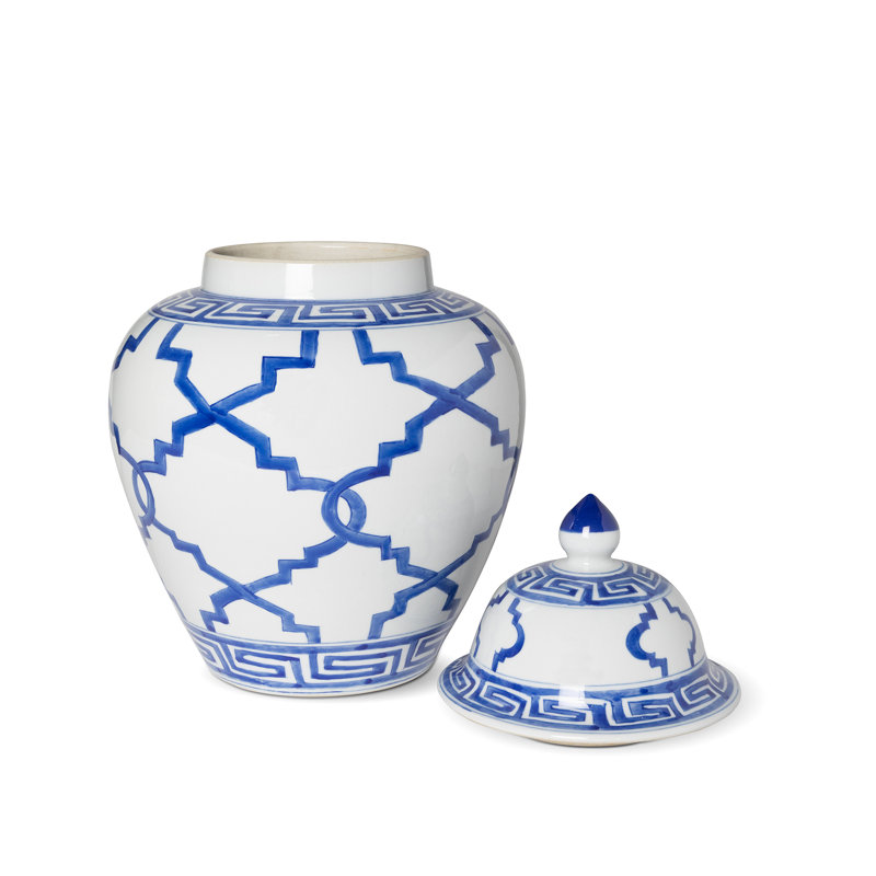 Imperial Ceramic Ginger Jar, Blue