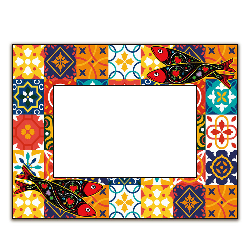 Charona Orange Wall Mounted Picture Frame