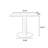 Walnut+Black Rectangular Solid Wood Dining table-118773788