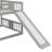 Low Bunk Bed with Reversible Slide-278512498-278512511