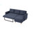Upholstered Fabric Sleeper Sectional Sofa With Chaise-1719476357-1719476411