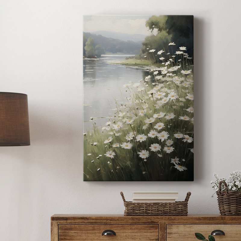 Motif floral rétro CCXCVII - galerie Cavas, H 18 po x l 12 po