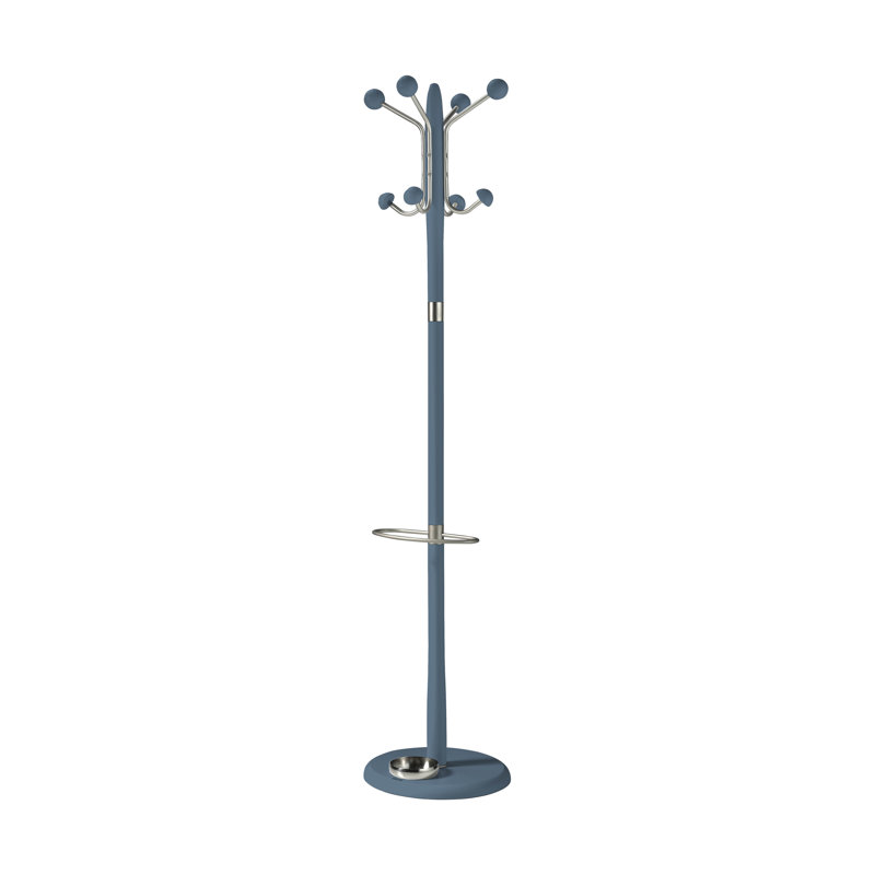 Lettie Freestanding 8 - Hook Coat Rack, Blue