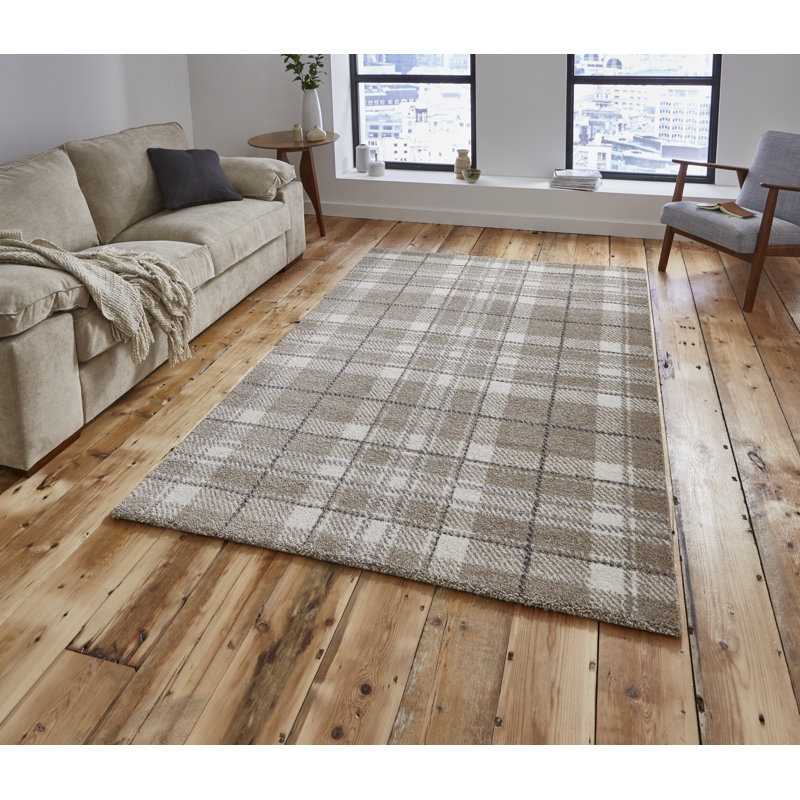 Wellness Macfoy Handwoven Beige/Gray Rug, Rectangle 120 x 170cm