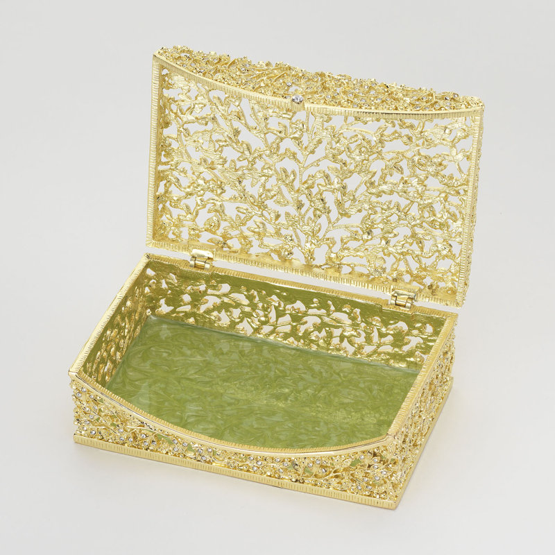 Isadora Decorative Box, Gold
