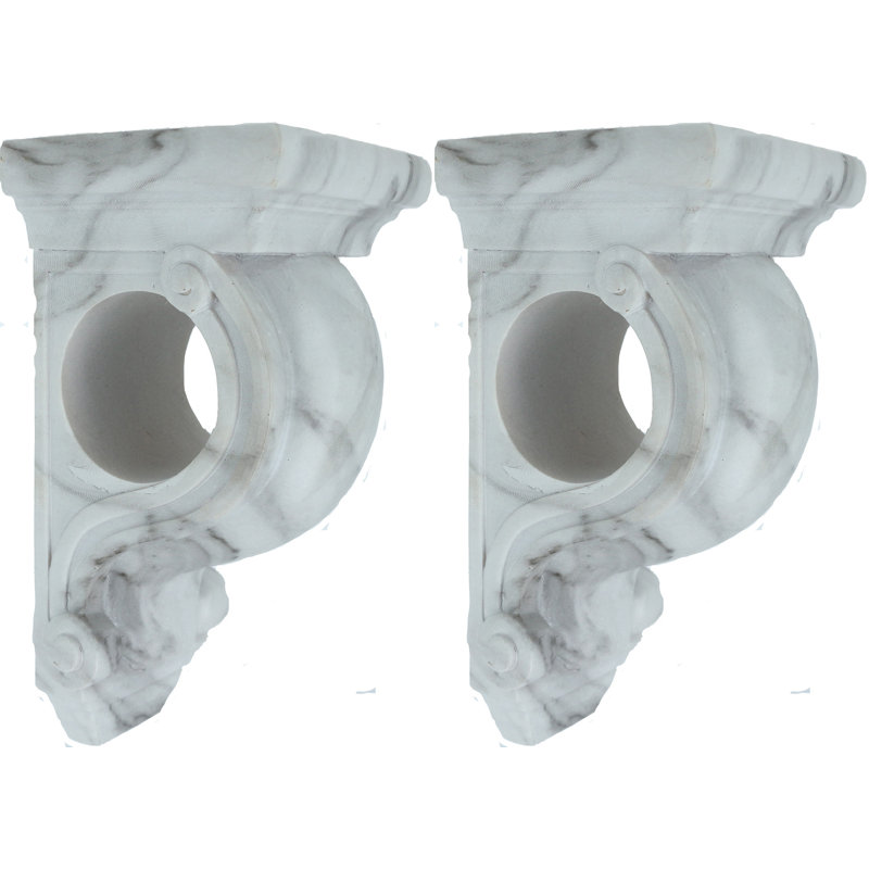 Applique de rideau Souliere, Marbre blanc