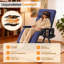 Méridienne chauffante zéro gravité, fauteuil inclinable surdimensionné 29 po avec coussin et 3 réglages de chaleur-1046025282