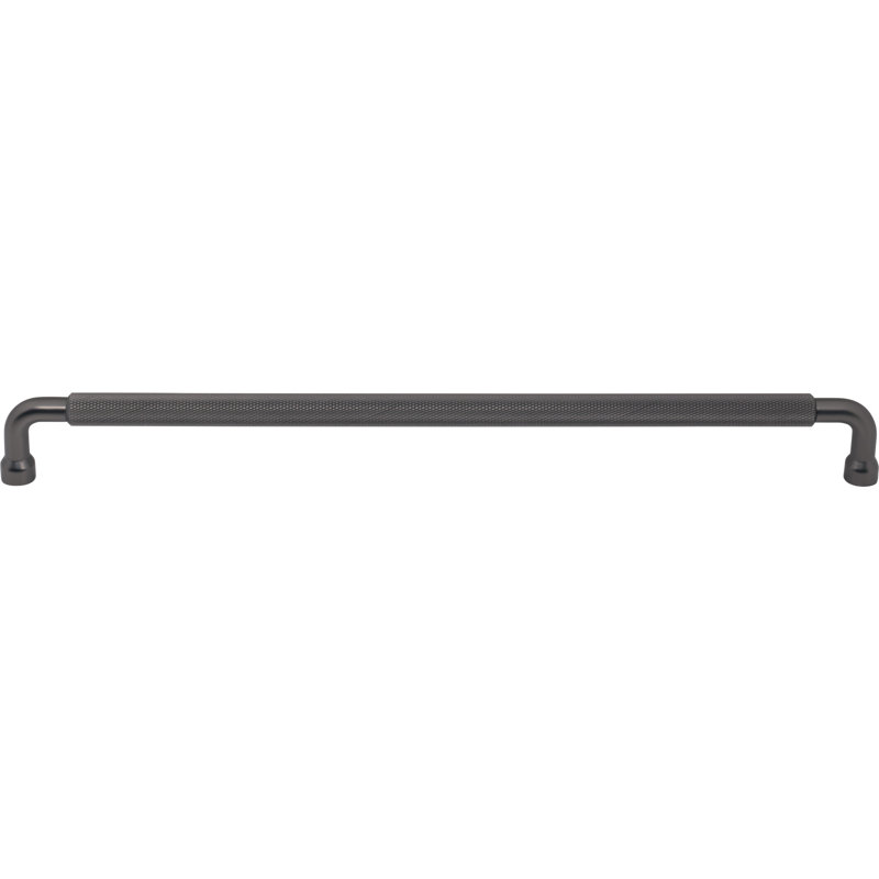Garrison Bar Pull, Antique Gray, 12" Center To Center