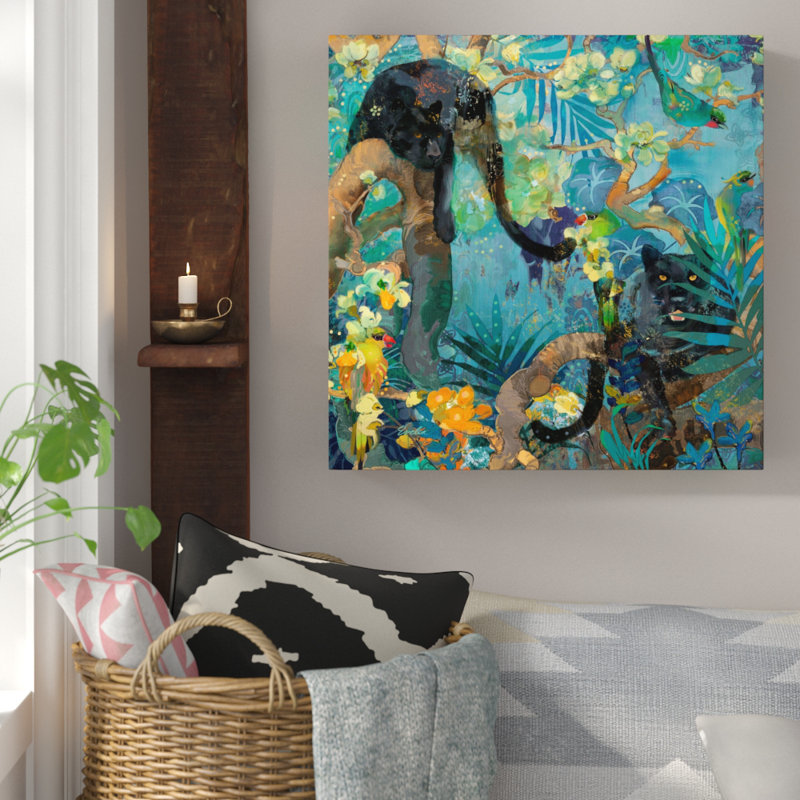Evelia - Wrapped Canvas Painting, 101cm H x 101cm W x 3.81cm D