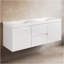 Ensemble de meuble-lavabo mural 60 po avec 2 tiroirs et portes
