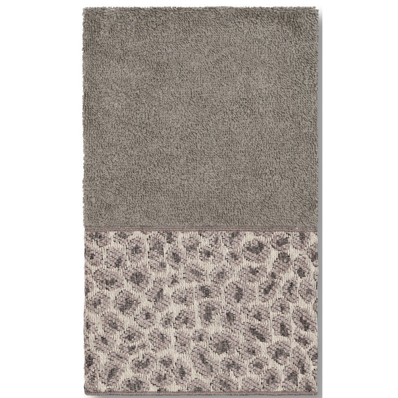 Spots Midweight Hand Towel, Dark Gray