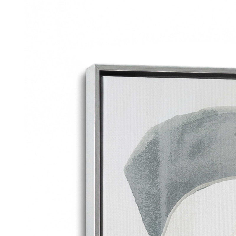 «Granite Turntable II» par June Erica Vess, reproduction d'art sur toile, H 40 po x l 30 po, Argent argent