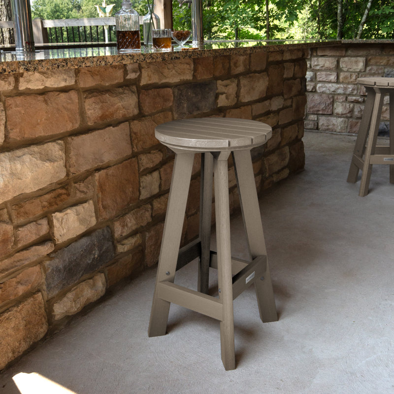 Tabouret de bar 15 po Preister, Brun bois