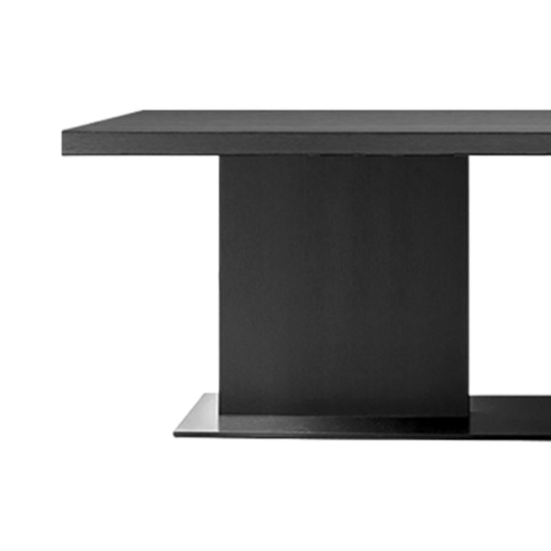 Rectangular simple desk for office or home use, 29.53" H x 78.74" W x 35.43" D, Black