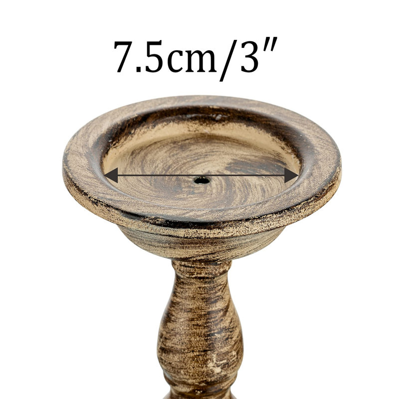 Metal Candlestick, Brown