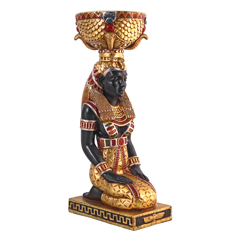 Statue urne Kristoph Déesse Eset à genoux