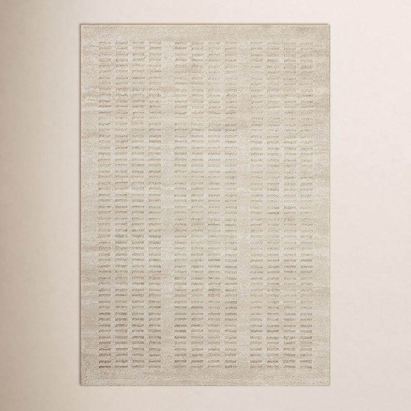 Amber Lewis x Loloi Monty  Ivory / Beige Area Rug, Rectangle 6'7" x 9'3"