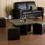 Table basse à piédestal avec rangement